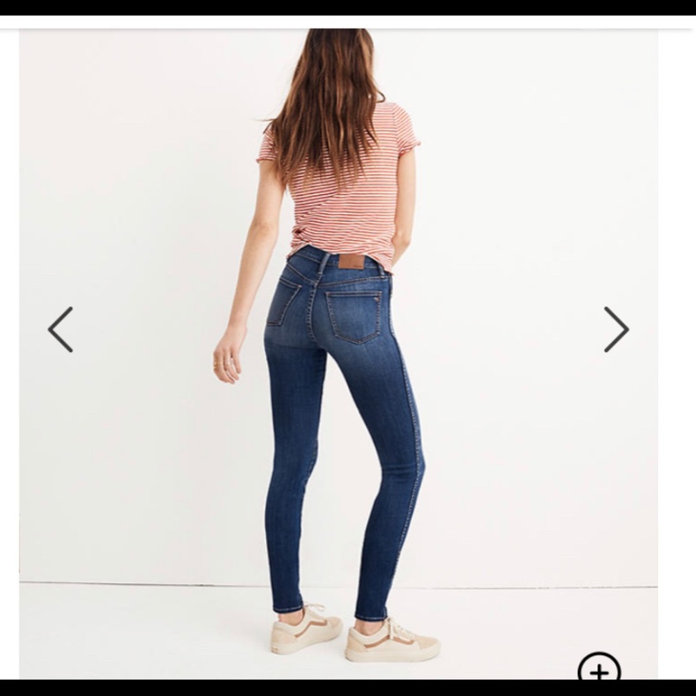 Madewell 10” high rise skinny jeans